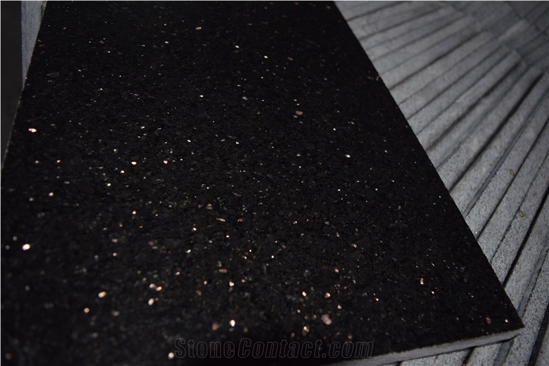 Black Galaxy Granite Slabs & Tiles