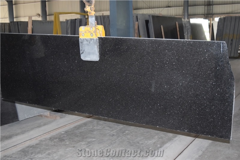 Black Galaxy Granite Slabs & Tiles