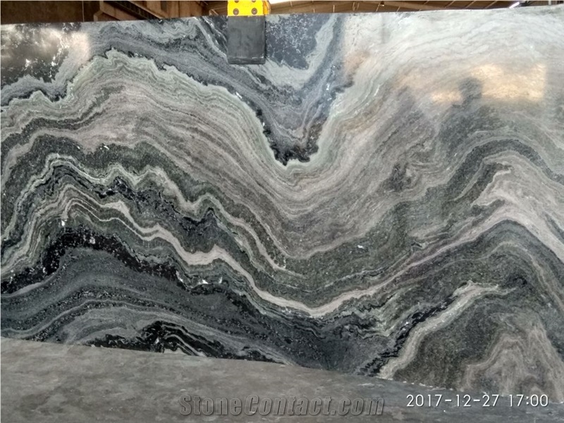 Fantasy Green Granite Slabs & Tiles, India Green Granite