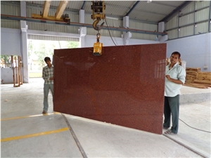 New Imperial Red Granite / Red Ruby Granite Slabs or Tiles Form India