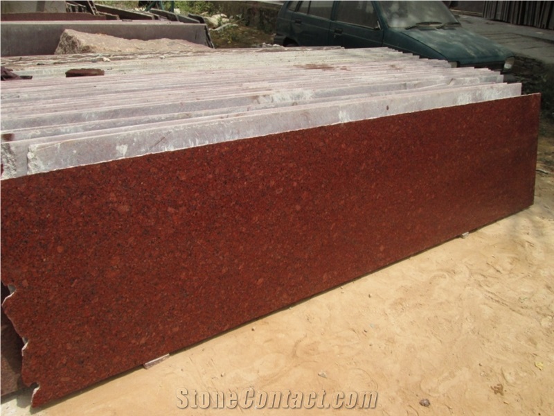 New Imperial Red Granite / Red Ruby Granite Slabs or Tiles Form India
