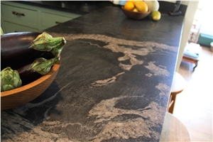 Quicksilver Schist Countertop