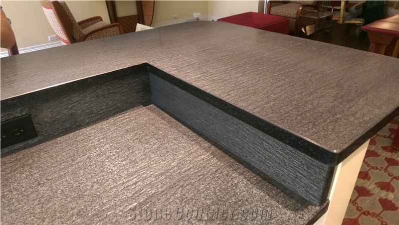Satin Galaxy Schist Kitchen Countertop
