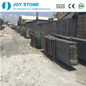 Good Quality Polished Spark Black Star Galaxy Granite Half Slabs Tiles