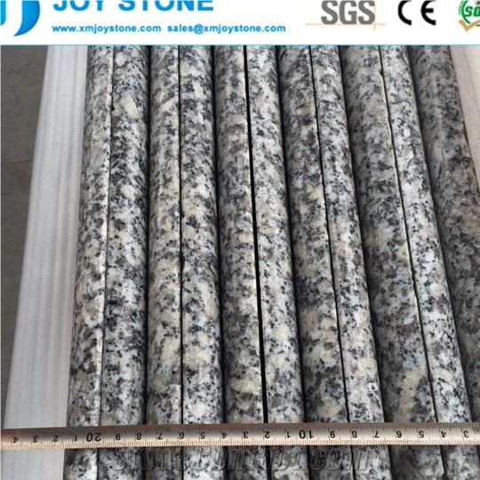 Polished New Bianco Sardo Grey Granite G602 2cm Bull Nose Edge Tread