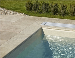 Classic Travertine 3cm Sawn Cut Pool Pavers, Pool Coping