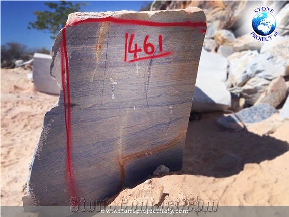 Azul De Macauba Blocks, Azul Macaubas Quartzite Block