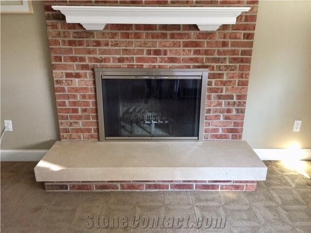 Modern Fireplace- Installed 6x24 Ledger Panels