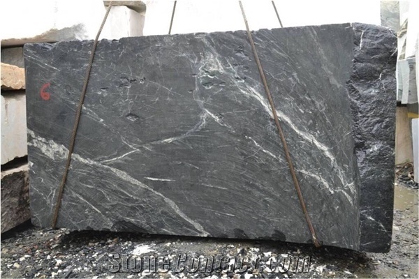 Indian Black Marquino Marble Blocks