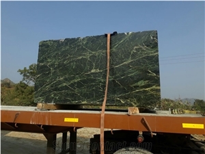 Spider Green Marble Block, India Green Marble