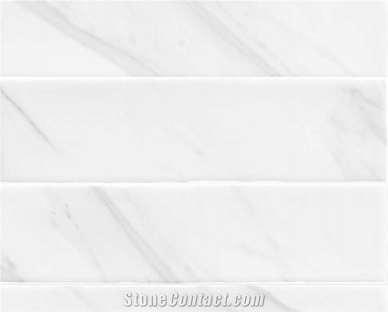 Statuario Glazed Ceramic Glossy Surface Subway Tiles