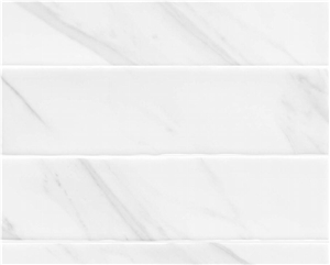 Statuario Glazed Ceramic Glossy Surface Subway Tiles