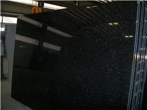 Black Galaxy Granite Tiles & Slab