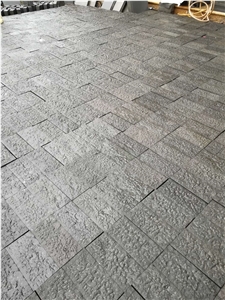 Black Basalt G684 Cube Stone Pavers for Plaza,Cobble Stone