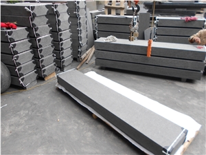 G684 Basalt Flooring Stone Step Staircase, Fuding Black Basalt Stone