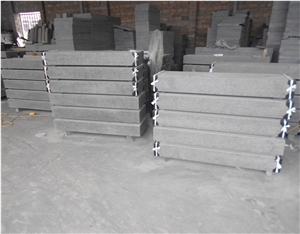G684 Basalt Flooring Stone Step Staircase, Fuding Black Basalt Stone
