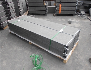 G684 Basalt Flooring Stone Step Staircase, Fuding Black Basalt Stone