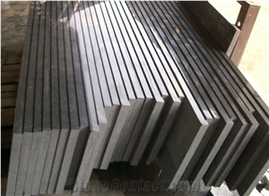 G684 Polished Black Basalt Floor Staircase, Steps, G684 Black Stone