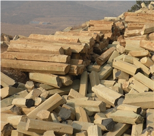 Natural Basalt Stone Pillar, Garden Stone Factory Price, Garden Pillar