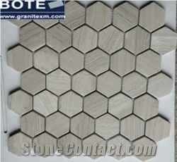 Bianco Carrara White Marble Mosaic Hexagon Mosaic