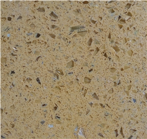 Goldenrod Quartz Stone/China Yellow Quartz Stone Slabs