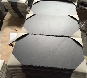 Black Riven Slate Tiles, Slate Tiles, Slate Pavers