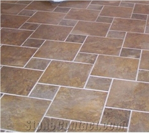 Cheap Chinese Rusty Slate Floor Tiles,Step,Slab,Quartzite,Leiyan Stone
