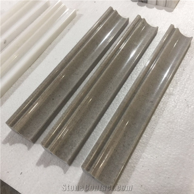 China Marble Bullnose Molding,Border,Skirt,Pencil Liner,Chair Rail