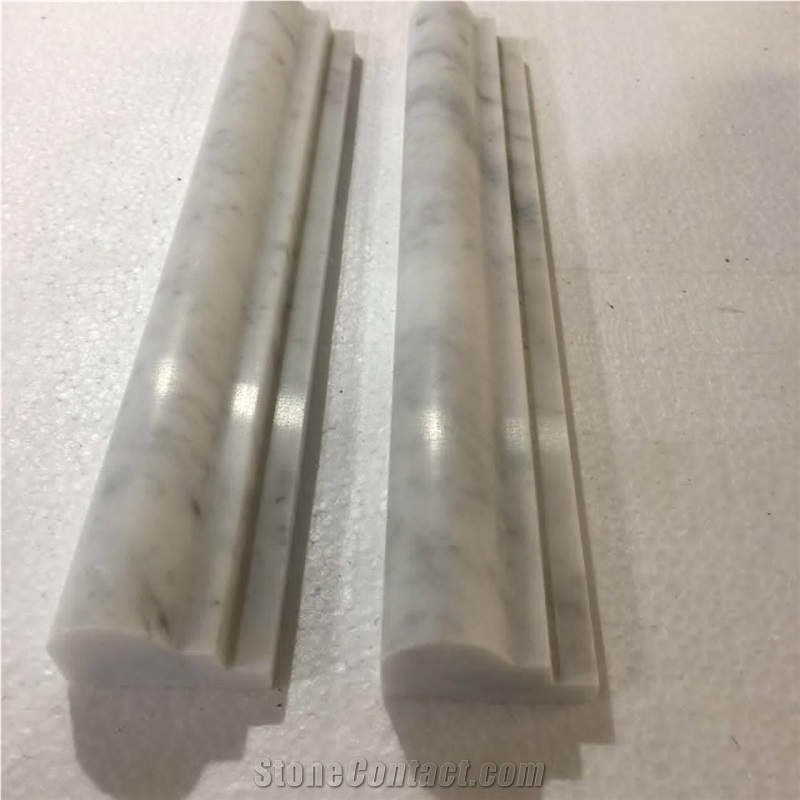 China Marble Bullnose Molding,Border,Skirt,Pencil Liner,Chair Rail