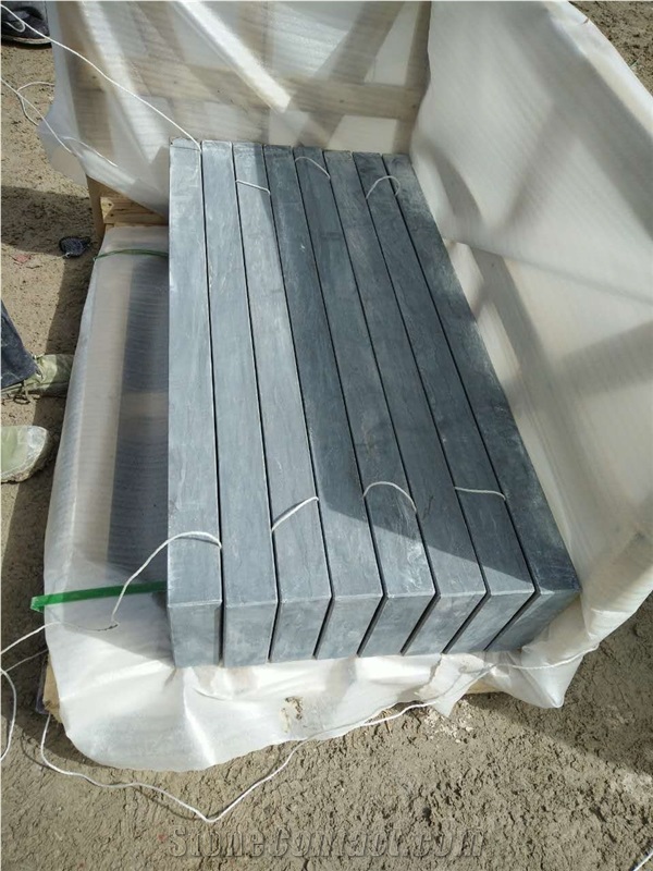 Chinese Blue Stone Stairs with Anti Skid Strip