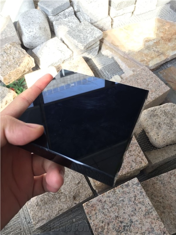 Black Nano, Black Glass Slabs & Tiles