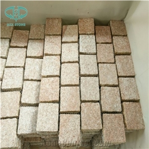 China Yellow Granite G682 Cube Stone , Sunset Gold Granite, Sunset Beige Yellow Granite Cube Stone