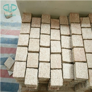 China Yellow Granite G682 Cube Stone , Sunset Gold Granite, Sunset Beige Yellow Granite Cube Stone