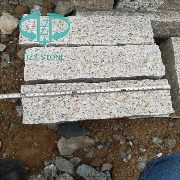 G682 Pavers,Padang Rust Granite Cube Stone&Brick Pavers Golden Garnet