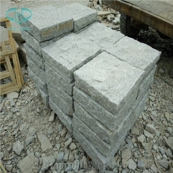 Grey Granite G603 Cube Stone, Cobble, Project,Cubic