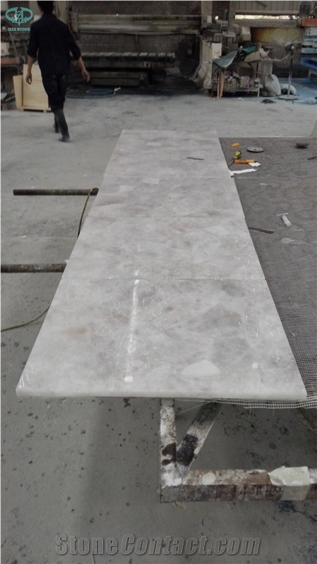 Semiprecious Stone Slab for Kitchen and Bathroom Tiles for Flooring Wall
