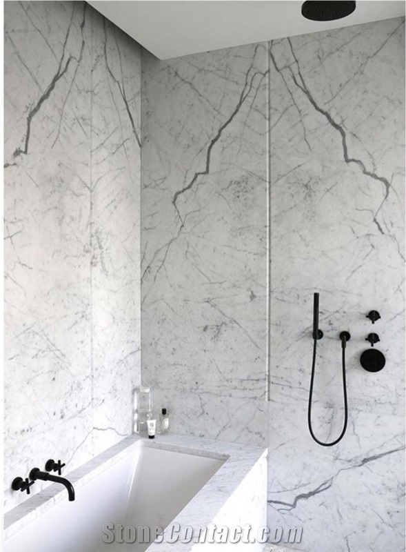 Custom Cut Marble Bar Top Calacatta Gold Commercial Countertops