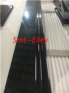 Custom Cut Marble Borders Black Marquina Baseboard for Wall Mouldings