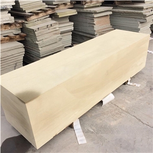 Sawn Sandstone Masonries Beige Sandstone Bricks for Building Stones