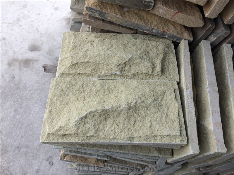 Sawn Sandstone Masonries Beige Sandstone Bricks for Building Stones