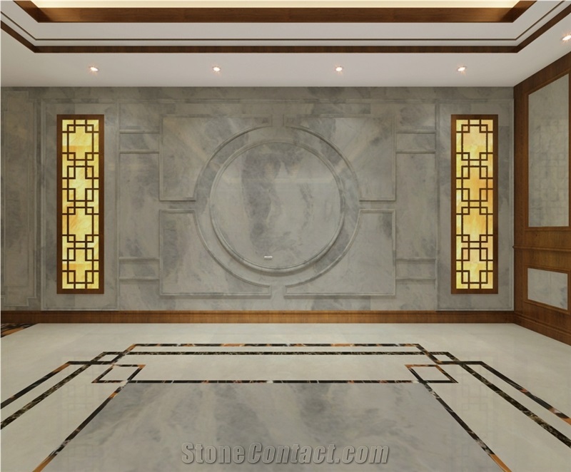 2018 China New Marble Sea Blue Marble Slab 