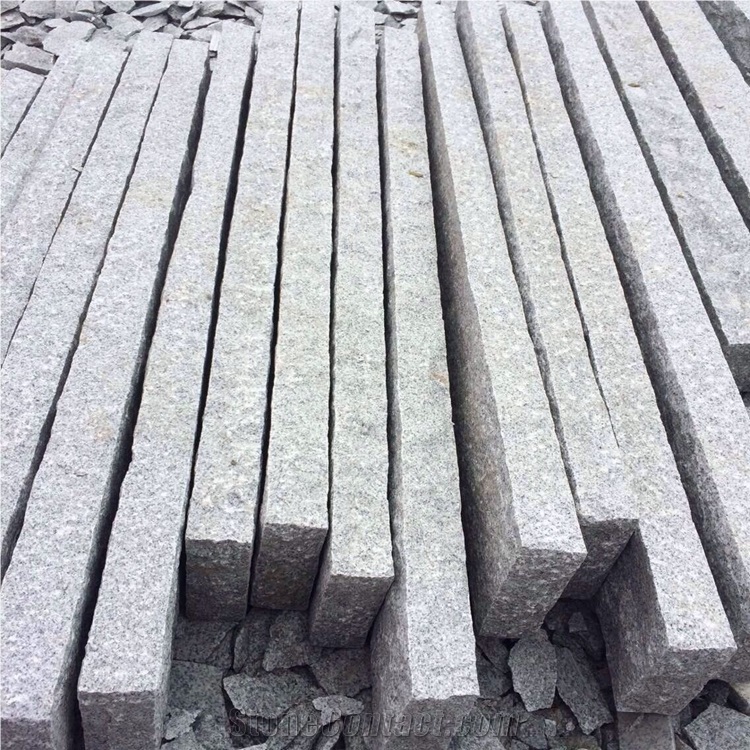 All Sides Split or Pineapple Grey Granite G603 Pillar