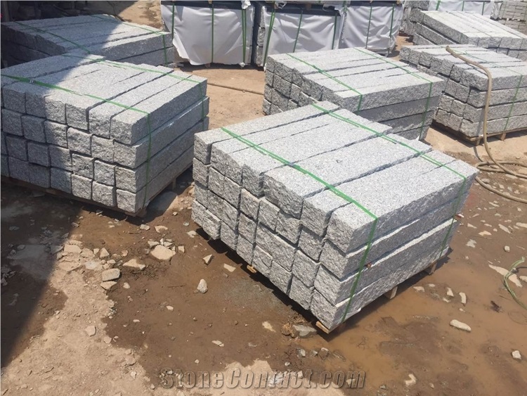All Sides Split or Pineapple Grey Granite G603 Pillar