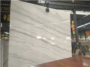 China Guangxi Carrara White Marble Slabs 