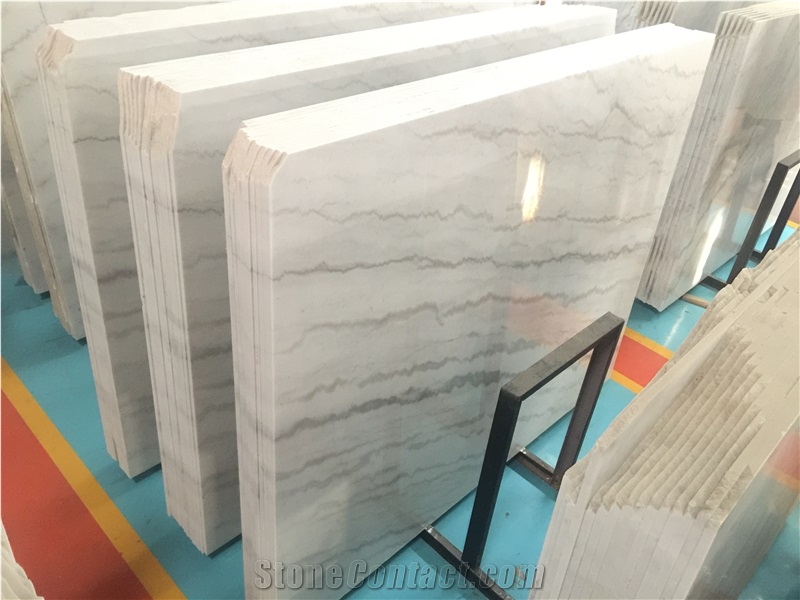 China Guangxi Carrara White Marble Slabs 