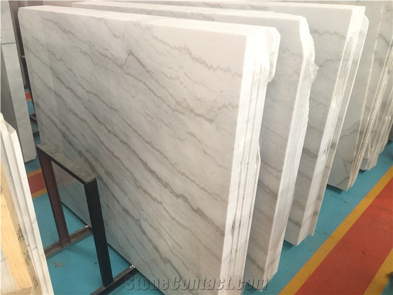 China Guangxi Carrara White Marble Slabs 