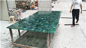 Top Luxury Green Agate Slab Semiprecious Stone Gemstone Slabs