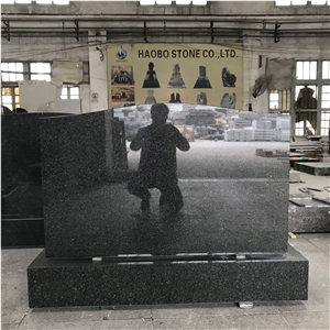 Cheap Price Upright Beida Green Granite Tombstone for Southeast Asia