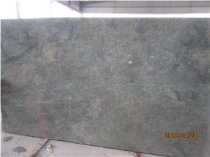 China Green Granite Slab Available 2cm & 3cm for Exterior Decoration