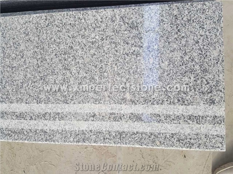 Jiangxi G603 Granite Stairs with Non-Slip Groove,Grey Granite Stair